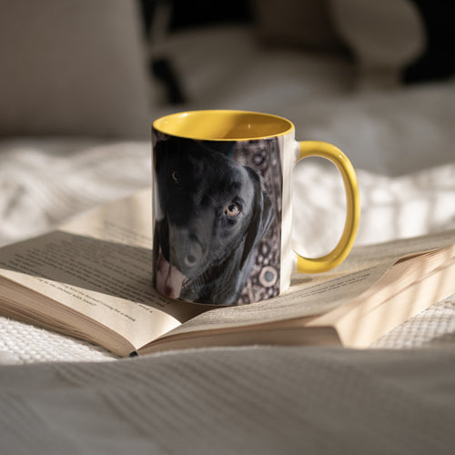 personalised photo mug with image of dog