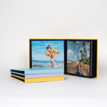 Load image into Gallery viewer, Instant Photo Books pastel covers and inside photos
